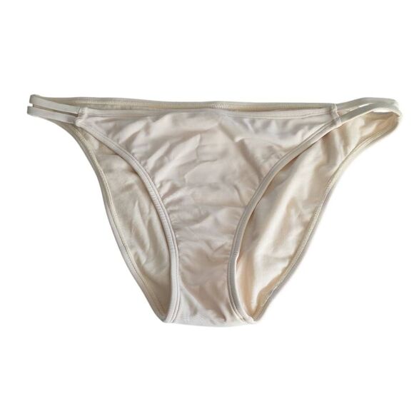 Xhilaration Women's Size XL Off White Cheeky Strappy Sides Bikini Bottoms - Picture 1 of 6